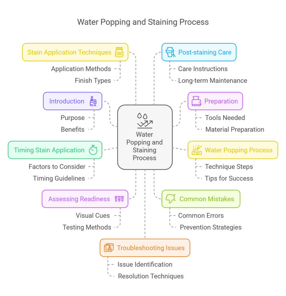 How Long to Wait After Water Popping before Staining