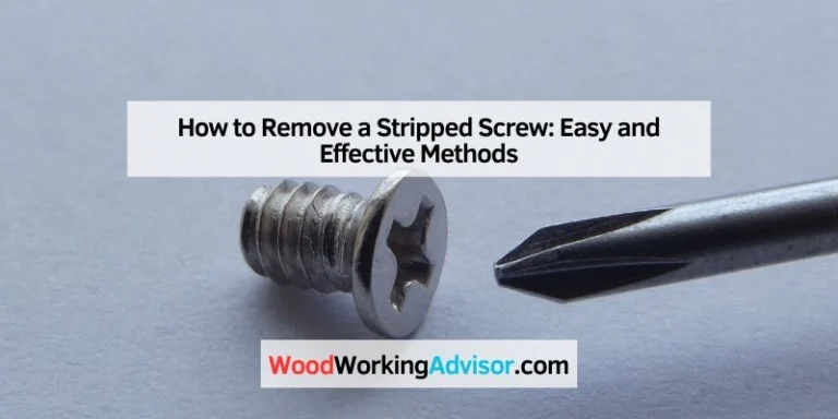 How to Remove a Stripped Screw