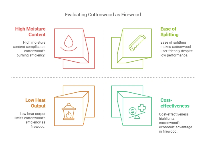 Is Cottonwood a Good Firewood