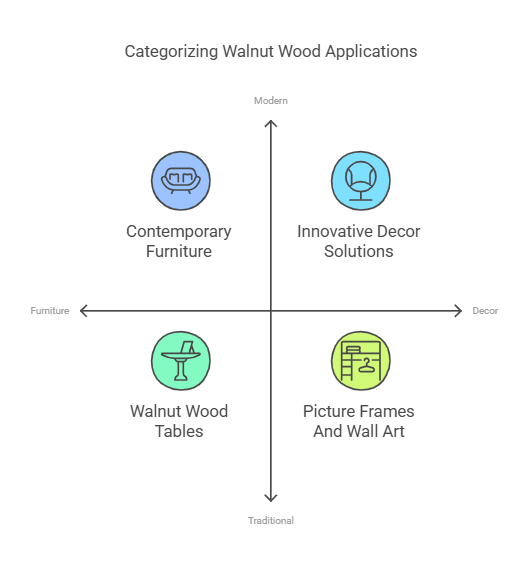 Rich Walnut Wood Texture Ideas for Furniture & Decor