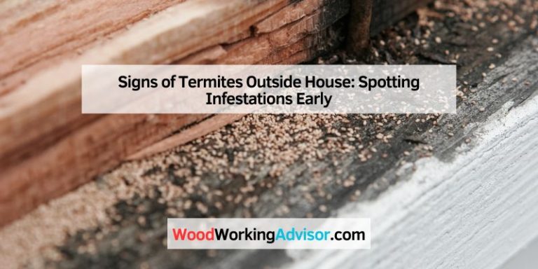 Signs of Termites Outside House
