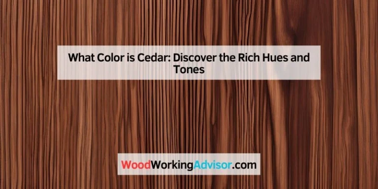 What Color is Cedar