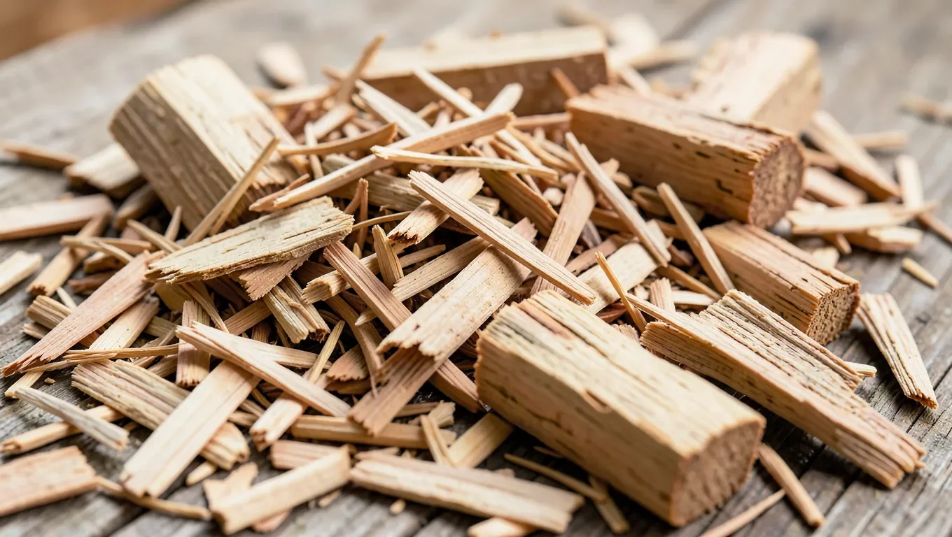 Cedar chips and blocks used as a natural ant deterrent