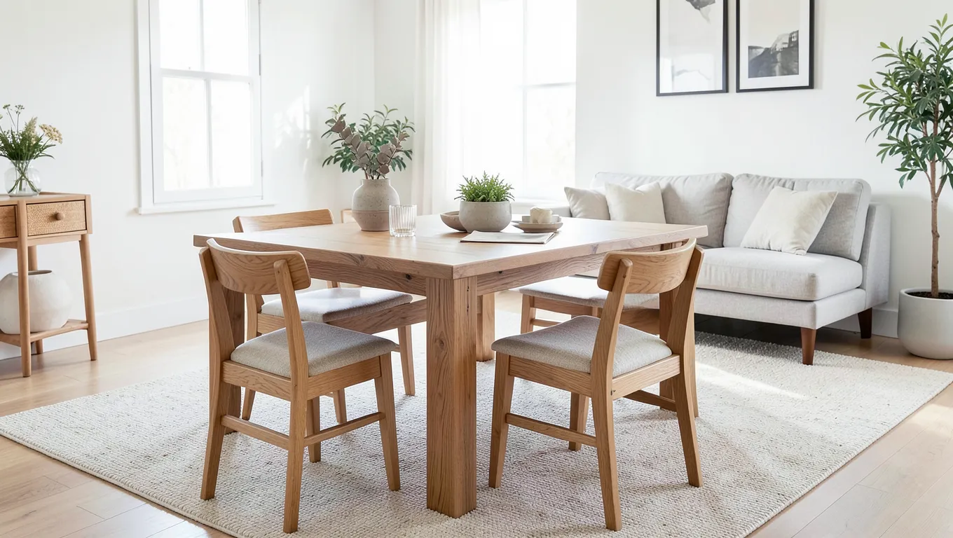 featured solid oak dining table furniture