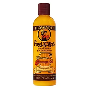 Howard Products Beeswax Wood Polish & Conditioner, Feed-N-Wax, Beeswax Furniture