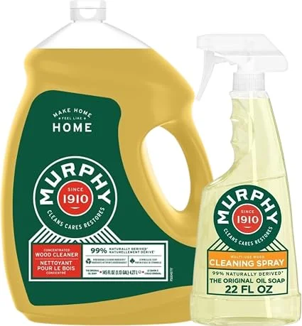 Murphy Oil Soap wood cleaner bottles