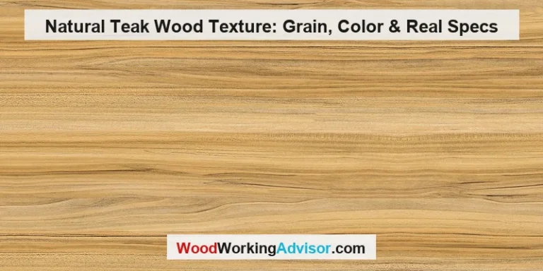 Natural teak wood grain texture close-up