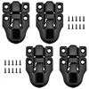 black toggle hasp latch hardware 4 pack