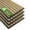 Art3d soundproof wood slat acoustic wall panel, oak finish