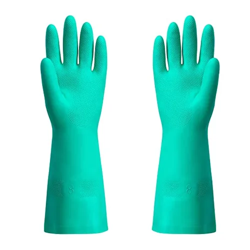 Chemical resistant nitrile gloves for paint stripping