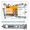 ALBO EZ Self-Drilling Drywall Toggle Anchors, 100 lb rated