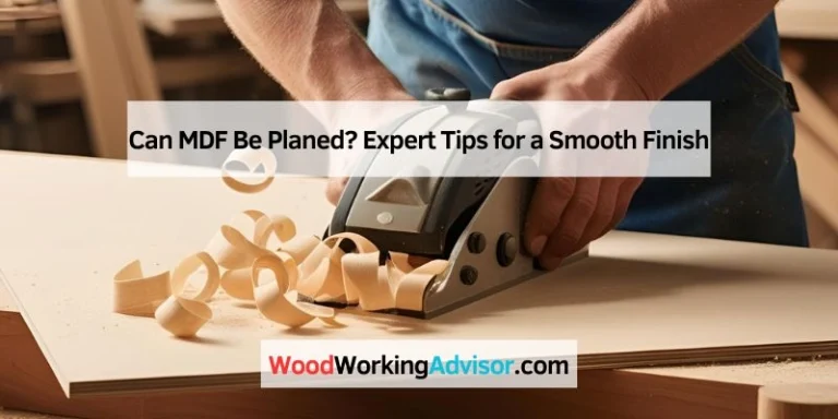 Can MDF Be Planed