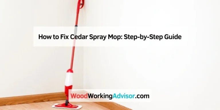 How to Fix Cedar Spray Mop