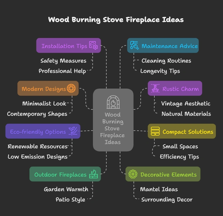 Stylish Wood Burning Stove Fireplace Ideas