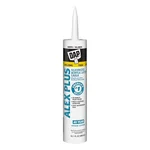 DAP Alex Plus acrylic latex caulk tube for baseboard trim gaps