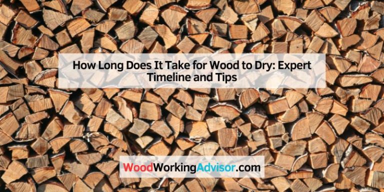 How Long Does It Take for Wood to Dry