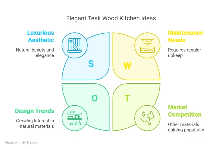 12 Elegant Teak Wood Kitchen Ideas for a Luxurious, Natural Space