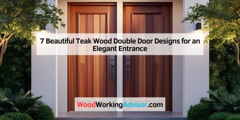 7 Beautiful Teak Wood Double Door Designs for an Elegant Entrance