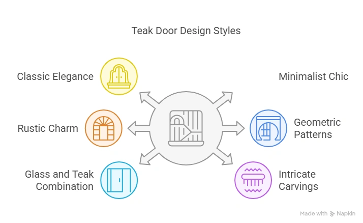 9 Elegant Modern Teak Wood Main Door Designs for a Stylish Entrance