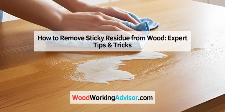 How to Remove Sticky Residue from Wood: Expert Tips & Tricks