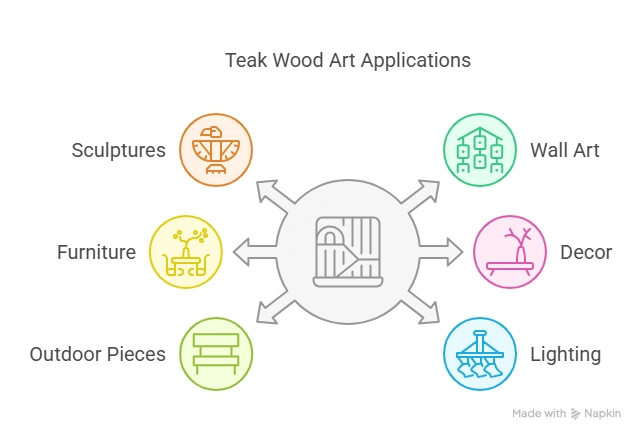 9 Stunning Teak Wood Art Ideas for a Natural, Beautiful Look