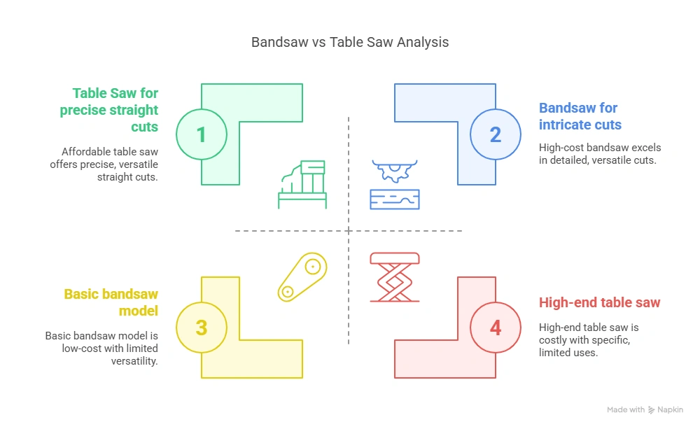 Bandsaw Vs Table Saw: Which Tool is Best for Your Workshop?