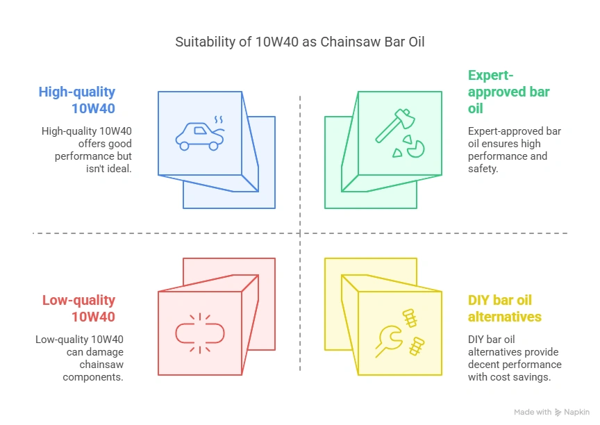 Can I Use 10W40 for Chainsaw Bar Oil: Expert Advice and Tips