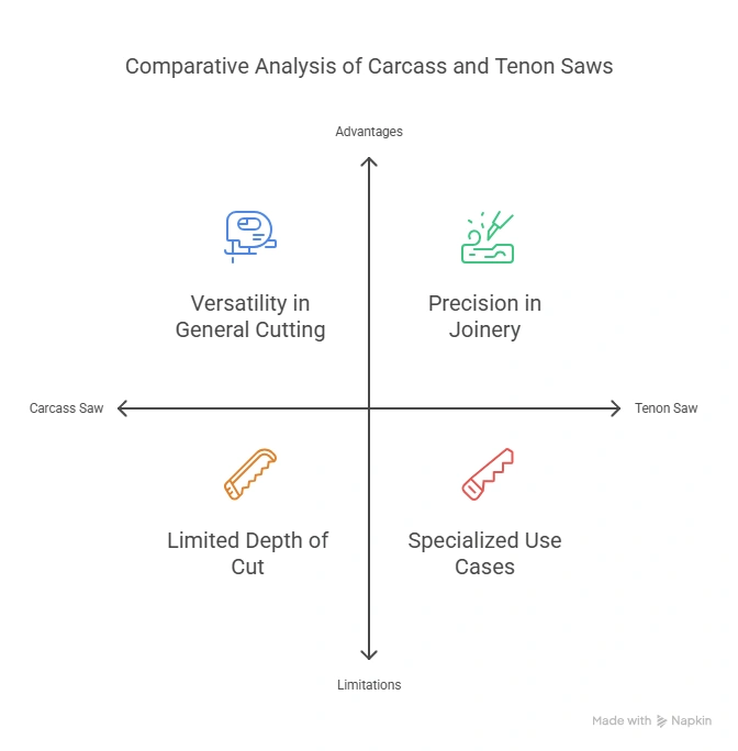 Carcass Saw Vs Tenon Saw: Which is Best for Precision Woodworking?