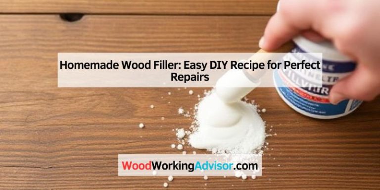 Homemade Wood Filler: Easy DIY Recipe for Perfect Repairs