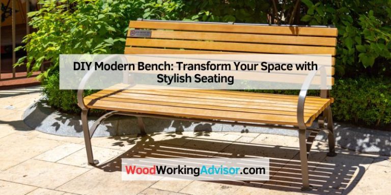 DIY Modern Bench