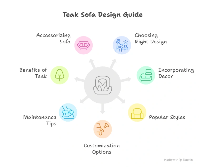 Elegant Teak Wood Sofa Designs for Your Living Room
