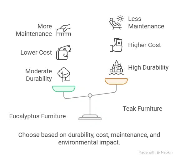 Eucalyptus Vs Teak Outdoor Furniture: Which Is Best for You?