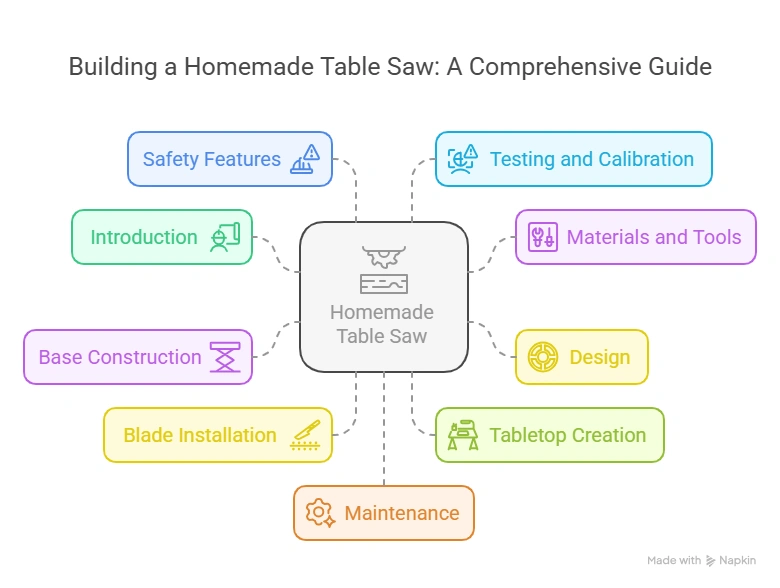 Homemade Table Saw: Build Your Own DIY Woodworking Tool