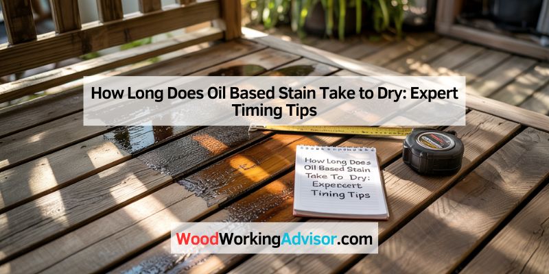 How Long Does Oil Based Stain Take to Dry