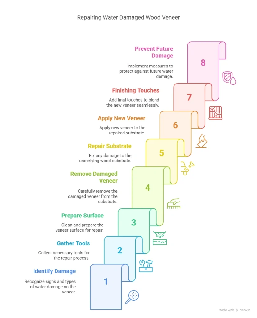 How to Repair Water Damaged Wood Veneer: Step-by-Step Guide