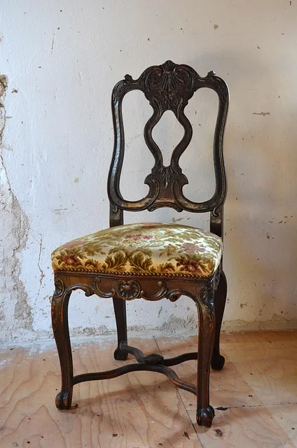 Antique wood furniture that needs mold cleaning and prevention