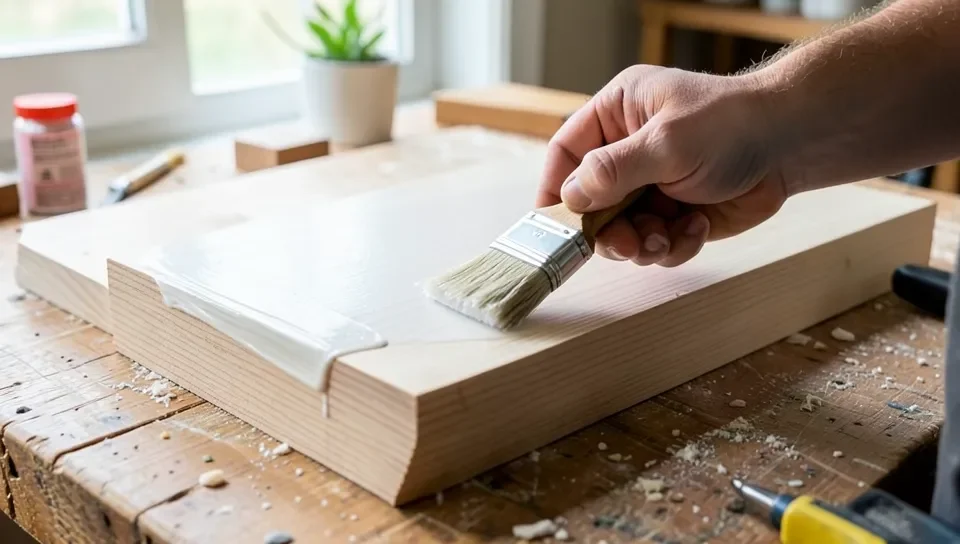 Applying clear polyurethane finish to a wood project