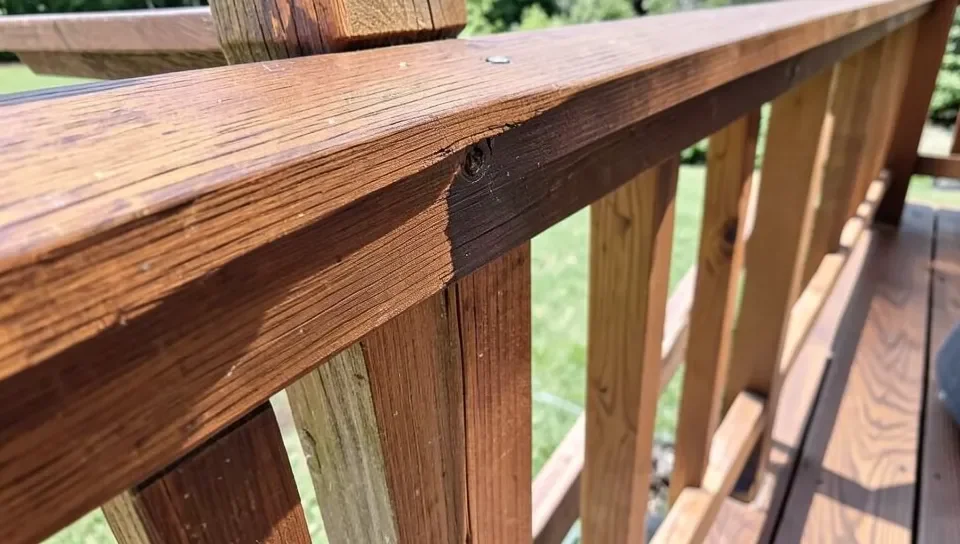 Deck boards comparing one coat versus two coats of stain