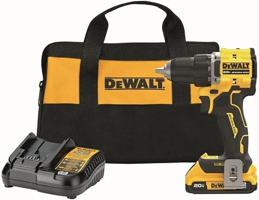 DEWALT ATOMIC 20V MAX compact brushless drill kit