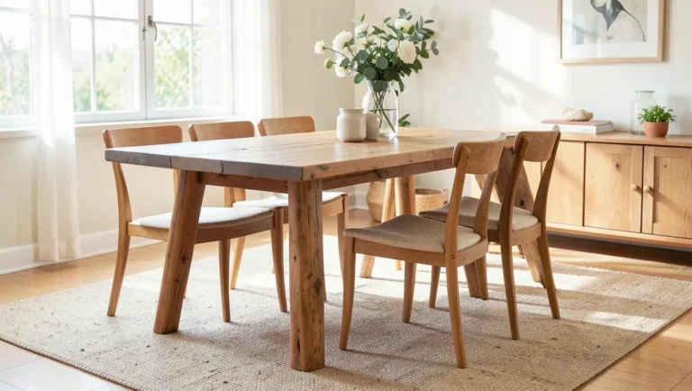 Handmade tapered wood table legs