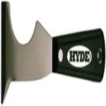 Hyde 5-in-1 painter's tool used to scrape softened paint off baseboards