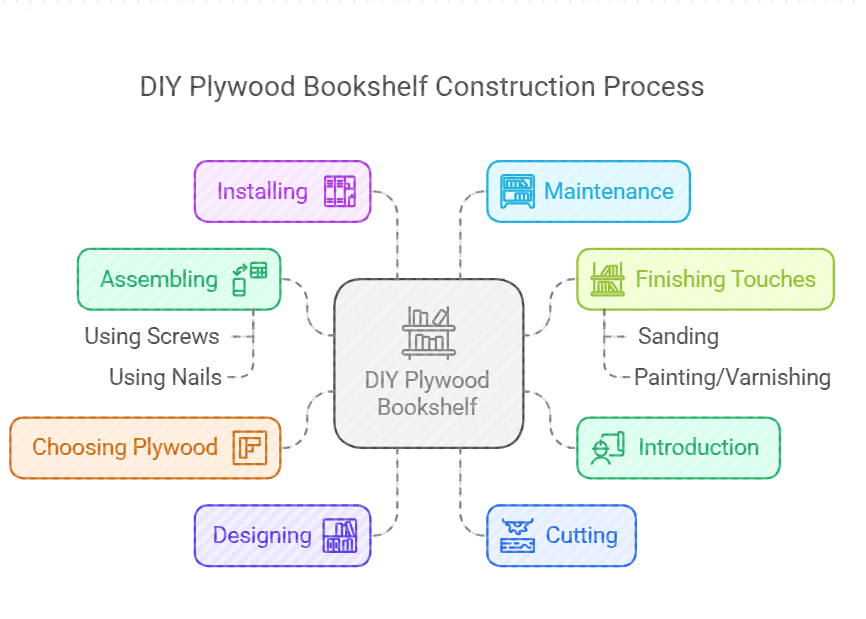 DIY Plywood Bookshelf: Easy Steps to Build Your Own