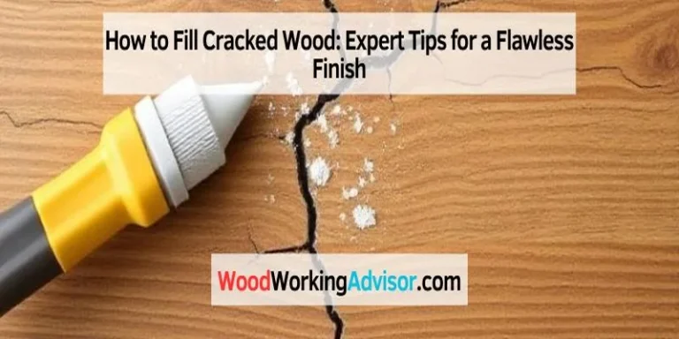 Filling a crack in wood with epoxy filler