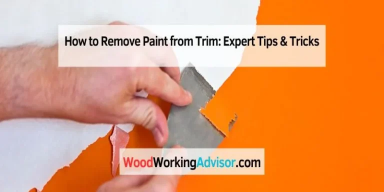 Scraping paint off wood trim with a putty knife
