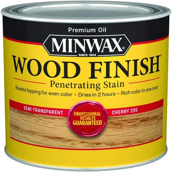 Minwax Wood Finish cherry stain half pint can