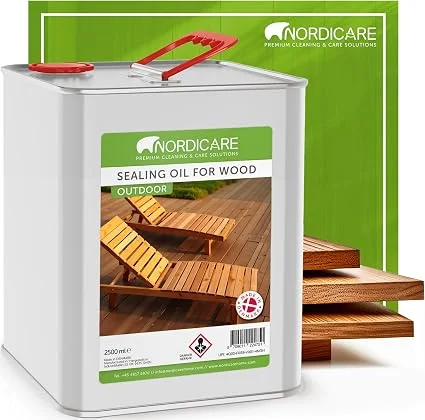 Nordicare Teak Oil for Outdoor Furniture, 84.5 oz