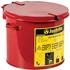 Justrite 2 gallon countertop oily waste safety can
