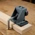 Pocket-hole jig clamped to a board