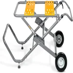 POWERTEC MT4009V table saw stand with 8-inch jobsite wheels
