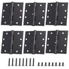 Black heavy duty commercial ball-bearing door hinge 4.5 inch